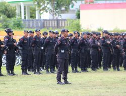 Polda Sulteng Gelar Apel Kesiapan Brimob Jelang PSU Pilkada Parigi Moutong