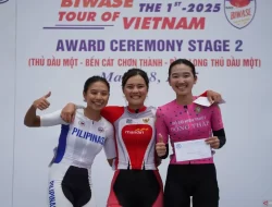 Pembalap Indonesia Ayustina Delia Sukses Menang Sprint di Etape 2 Biwase Tour of Vietnam