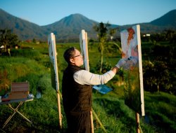 Dari Kanvas hingga Video, Putu PW Winata Hadirkan “Suara Alam Pagi Jatiluwih”