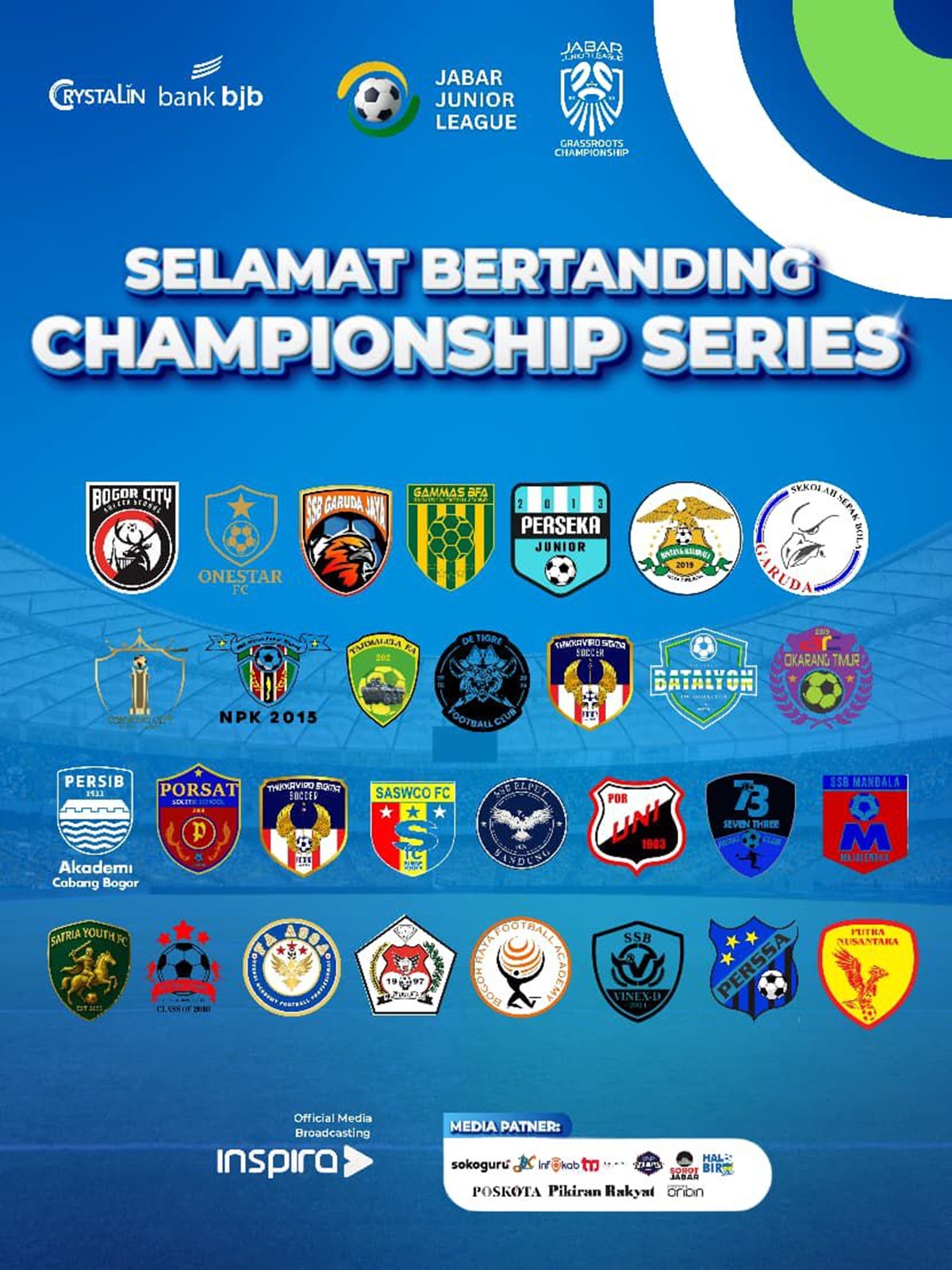 Jabar Junior League 2025 Masuki Babak Akhir, 32 Tim Siap Rebut Piala Bergilir