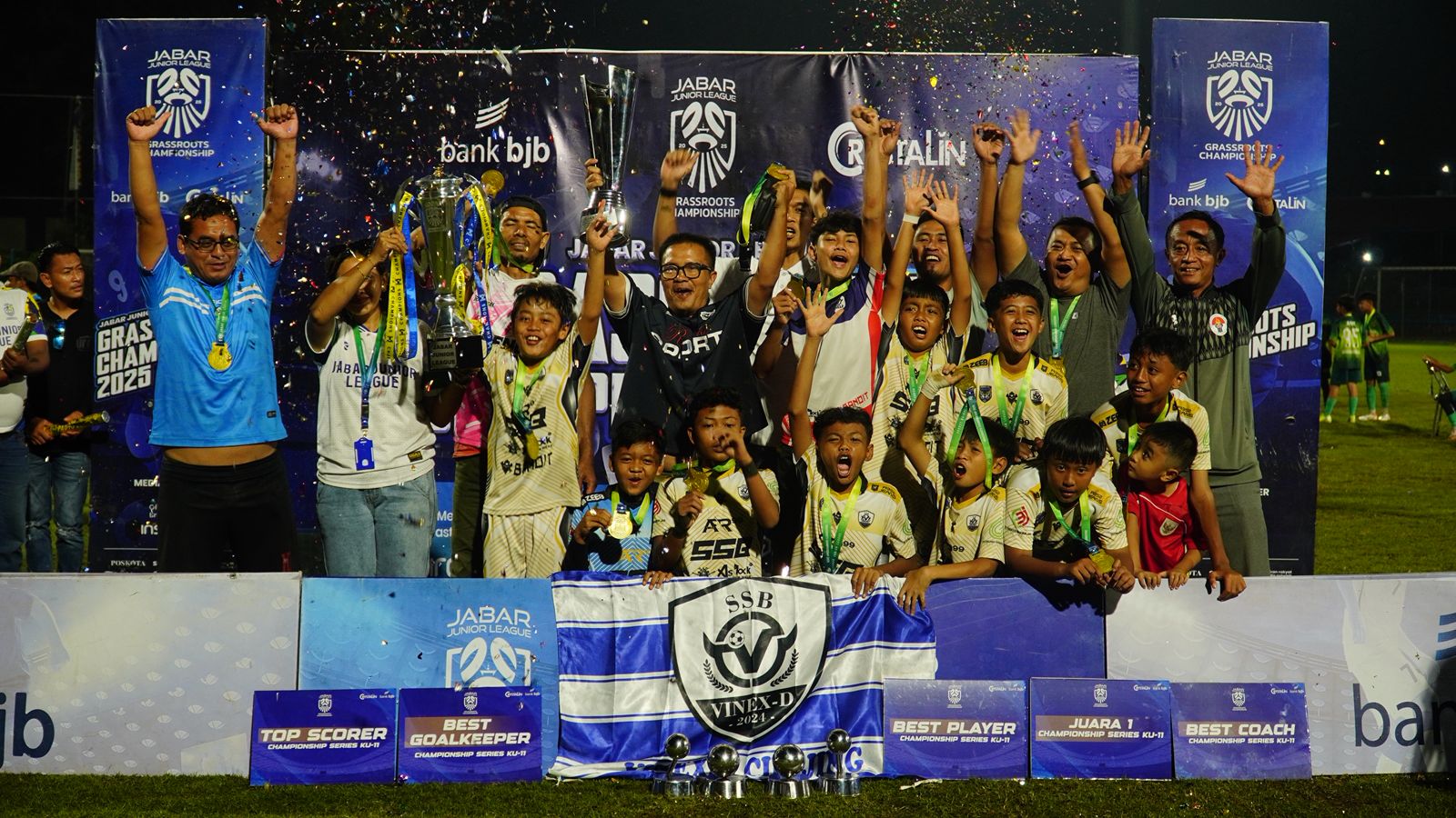 Euforia Pecah di Sidolig Bandung, Empat Tim Muda Raih Gelar Juara JJL 2025